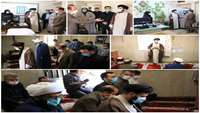 حضور امام جمعه شهرستان گرمسار به اتفاق ریاست اداره تبلیغات اسلامی شهرستان گرمسار در ستاد شبکه بهداشت و درمان شهرستان گرمسار